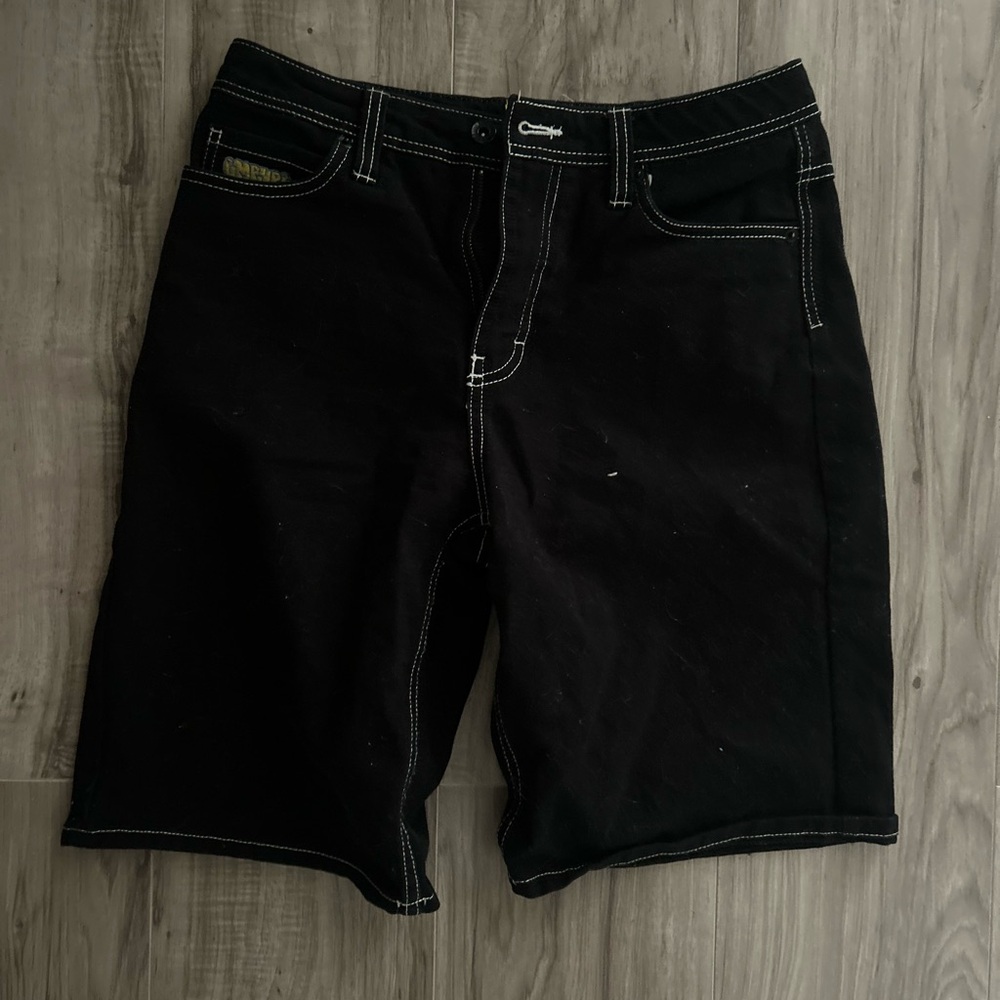 Black Empyre Denim Shorts